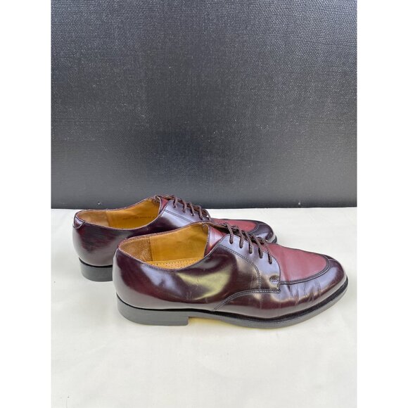 Cole Haan Men's Wine Leather Shoes/ Oxfords/ Lace up Size 10D SKU 4781 - Picture 4 of 9